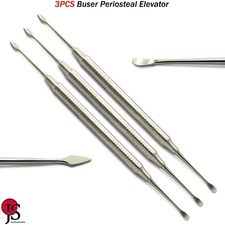 Dental Periosteal Elevator Retracting Mucoperiosteum Implant Instruments 3PCS