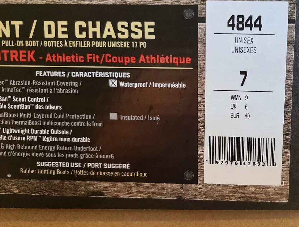 Irish Setter Unisex MudTrek Waterproof Athletic Fit Rubber (MEN 7, WOMEN 9) Camo - Image 4 of 4