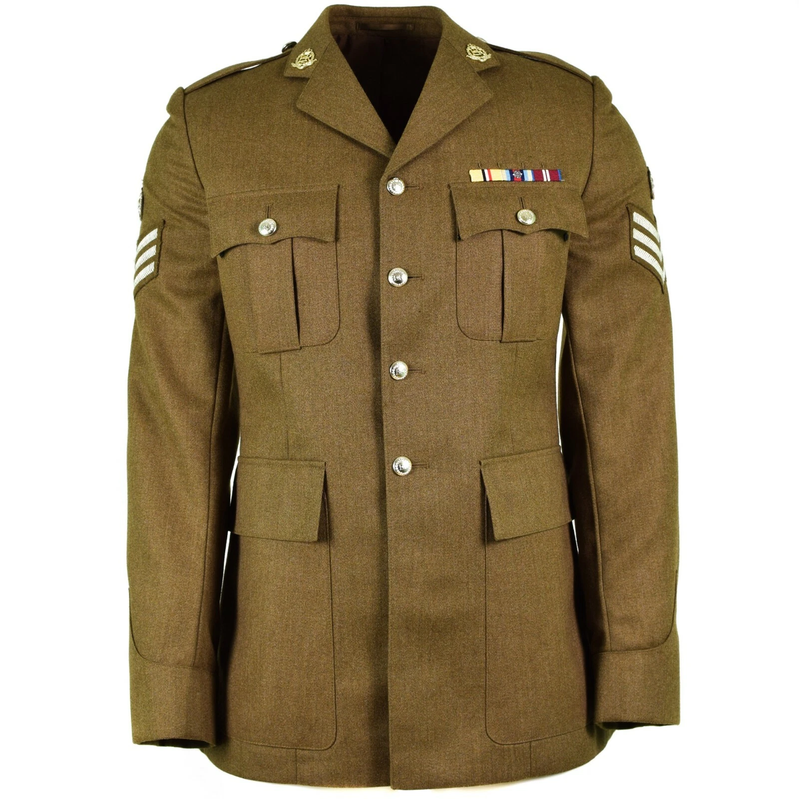 Original British Military Formal Dress Jacket Khaki Surplus New
Opens in a new window or tab