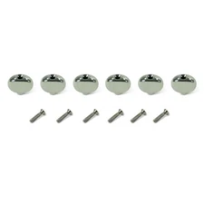 KRTMB05C Kluson® Replacement Oval Buttons For Revolution Tuners, Chrome