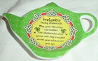 Irish Blessing Teabag Ceramic Holder Shamrocks Ireland Emerald Isle Souvenir — photo 1
