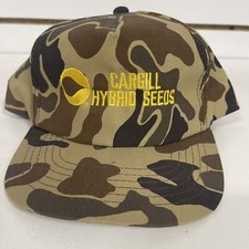 Cargill Vintage Camo Adjustable Snapback Hat Baseball Cap Very Nice BH