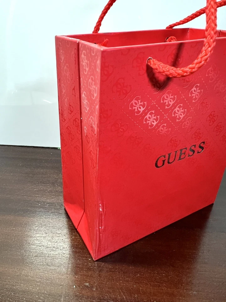 GUESS Empty Carry Bag Shaped Watch Display Box Completed with Pillow & Booklet - Image 4 of 4