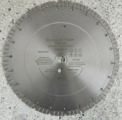 Diamanttrennscheibe Gigant 300 Turbo Beton Granit 12 mm Segment Diamantscheibe