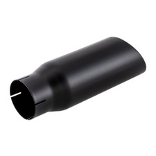 Black Diesel Exhaust Tip Stainless Steel Angle Cut 3 Inlet 4 Outlet 12 Long Black Diesel Exhaust Tip Stainless Steel Angle Cut 3 Inlet 4 Outlet 12 Long