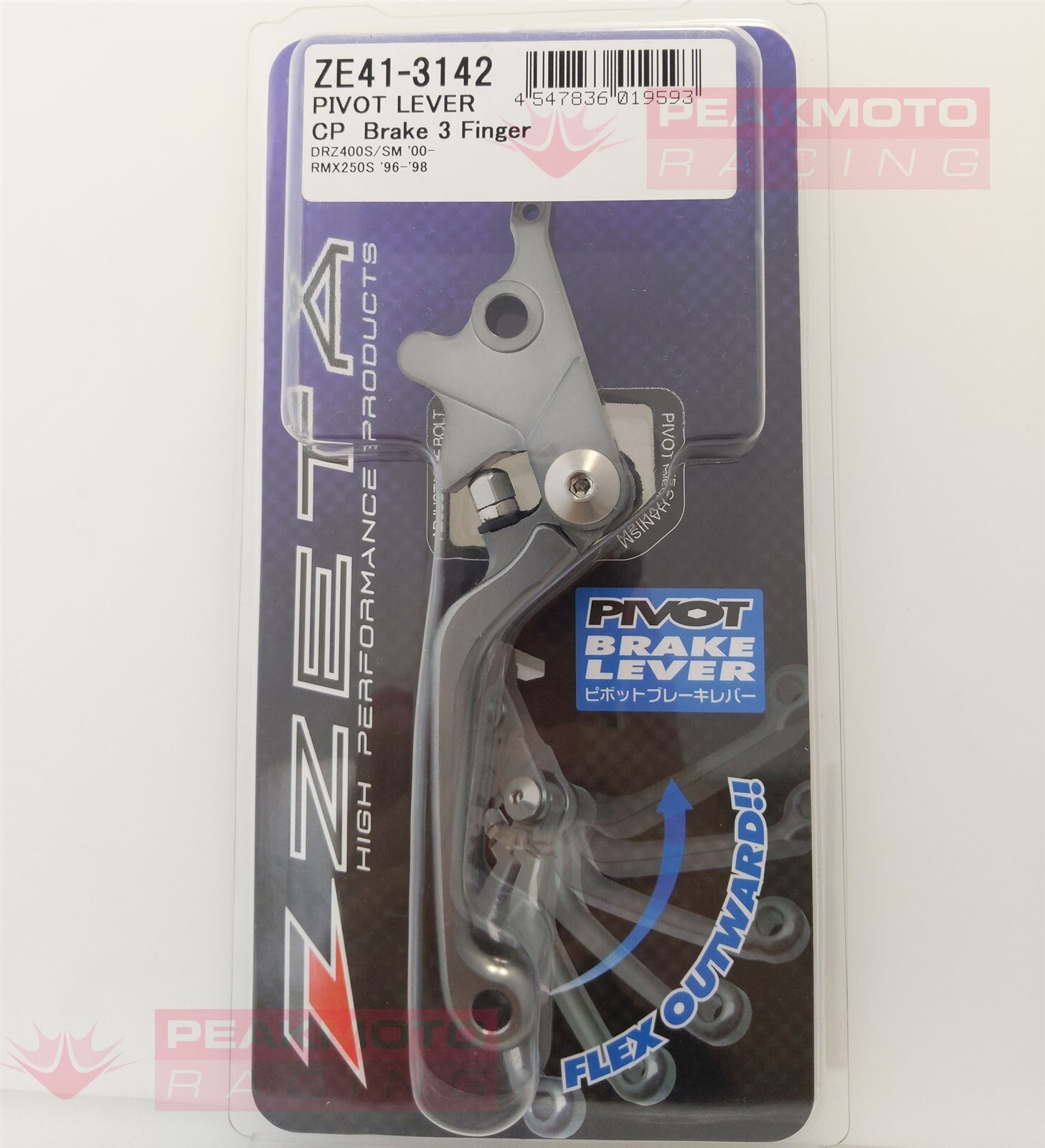 Pivot Brake & Clutch Levers For Suzuki DR-Z400 2000-2024 — CNC Aluminum, Anodized Colors, Adjustable Fit