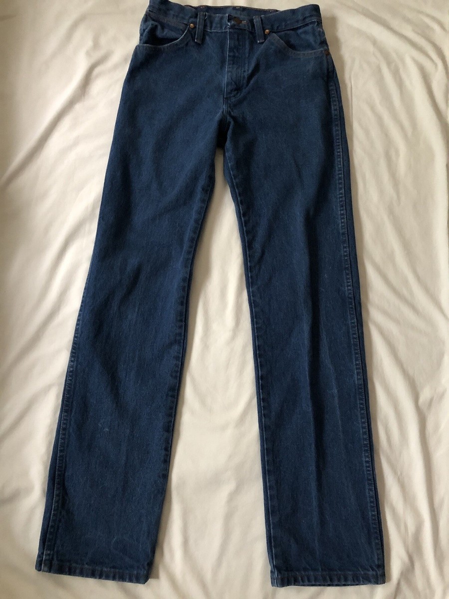 Wrangler Jeans Mens Sz 29x34 Blue Denim Cowboy Cut Western Rodeo Pants  13MWZPW