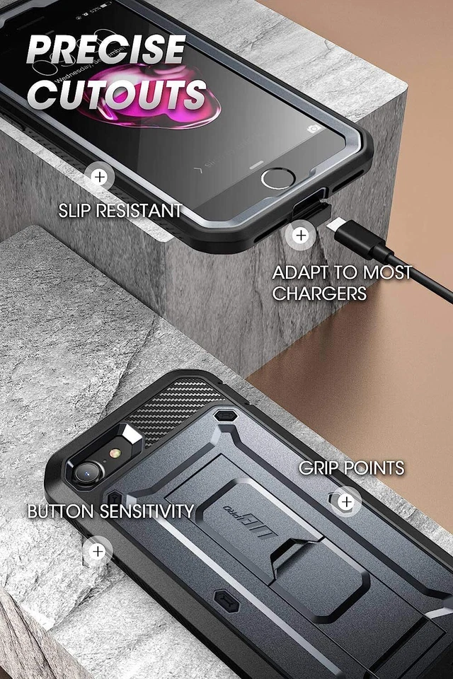 SUPCASE UnicornBeetle Pro Case Rugged Cover for iPhone SE(2022/2020)/ iPhone 7/8 - Image 4 of 4