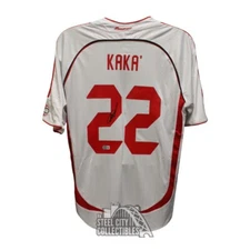 Ricardo Kaka Autographed AC Milan White Soccer Jersey - BAS