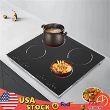 110V Induction Cooktop 4 Burners Electric Hob Cook Top Stove Ceramic Cooktop