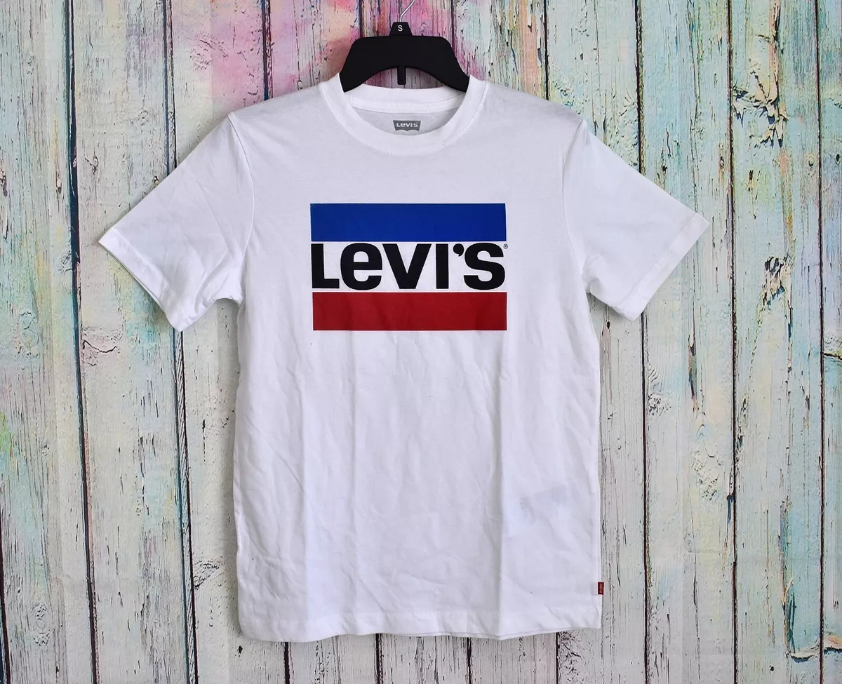 Youth Kids Boys Levi's T-Shirt Tee S-XL White Short Sleeve Crewneck NWOT |  eBay