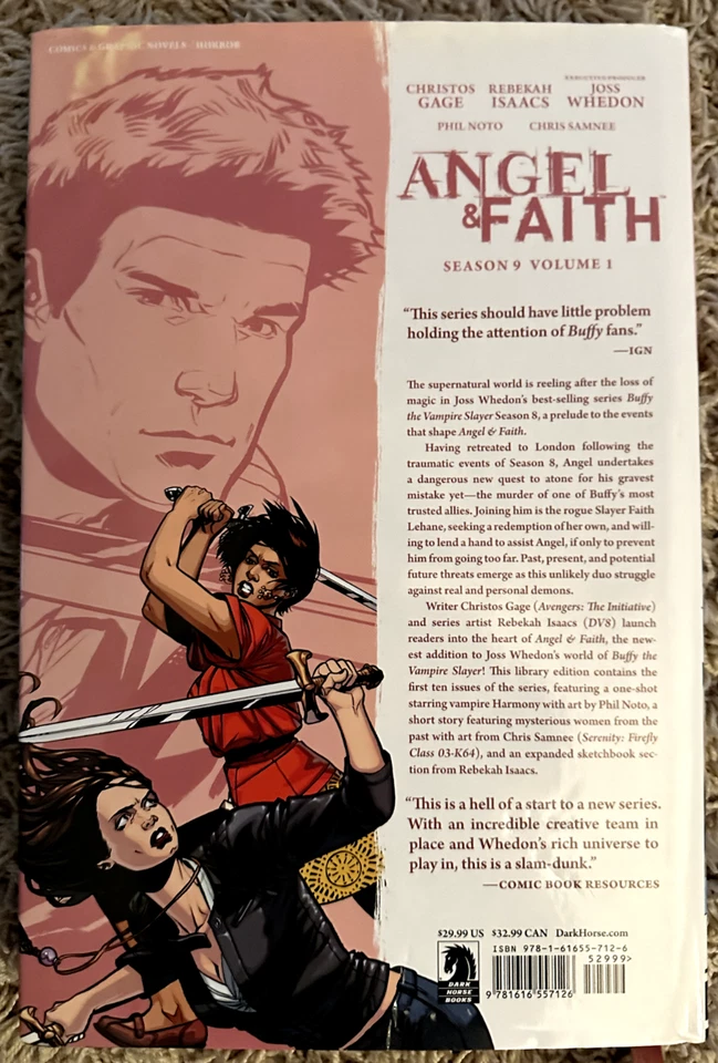 Angel & Faith Temporada 9 Edición Biblioteca Volúmenes 1 y 2 HC Dark Horse Foto 4 de 4