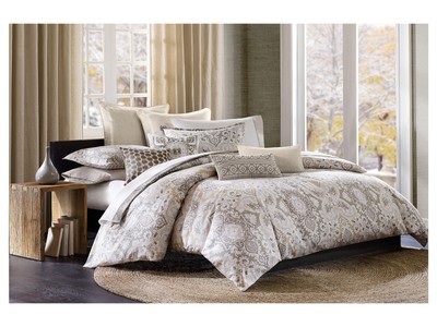 Echo Design Odyssey 1 Twin Duvet Cover Taupe Paisley Ebay
