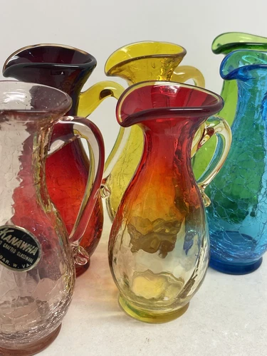 Kanawha Glass #15 Pitcher 5.5” - Collection of Six MCM