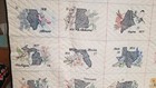 Hand Embroided Hand Quilted State Quilt 86" x 60" — photo 6