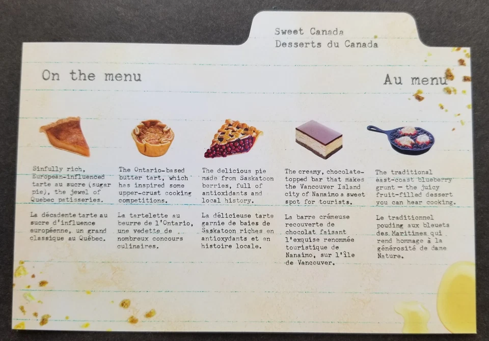 [SJ] Canada Sweet Desserts 2019 Food Cake Gastronomy (ms) MNH *odd *unusual - Image 2 of 4