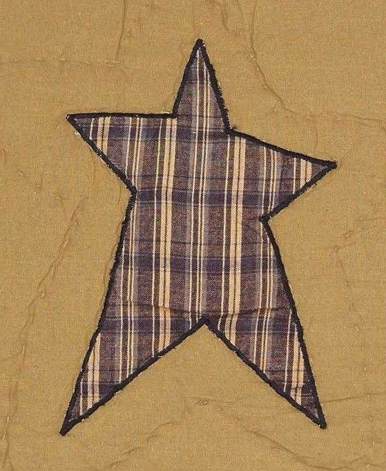 Almohada King de lujo acolchada a mano estrella retazos caqui tostado rojo verde Stratton Foto 3 de 4