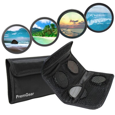 49mm 5-in-1 Filter Set UV/ND8/Warming/CPL/Case for Canon EF-M 15-45mm STM Lens