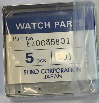 Nos New [1 PC = 1 Dichtung] Seiko EZ0035B 01 Pusher Crown Dichtung Krone