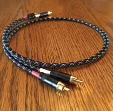 4 Ft. Rca Interconnect Cables  JMB CABLE CO. Audiophile Gold Reference Standard