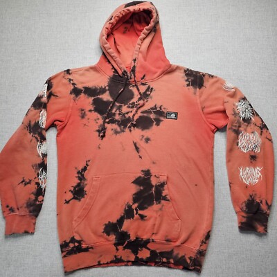 Lurking Class Sketchy Tank Hoodie Mens Small Red/Black Tie Dye