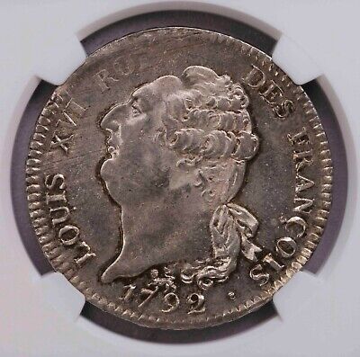 Ngc Ms64 1792a France Louis Xvi Ecu Silver Bu Luster Ebay
