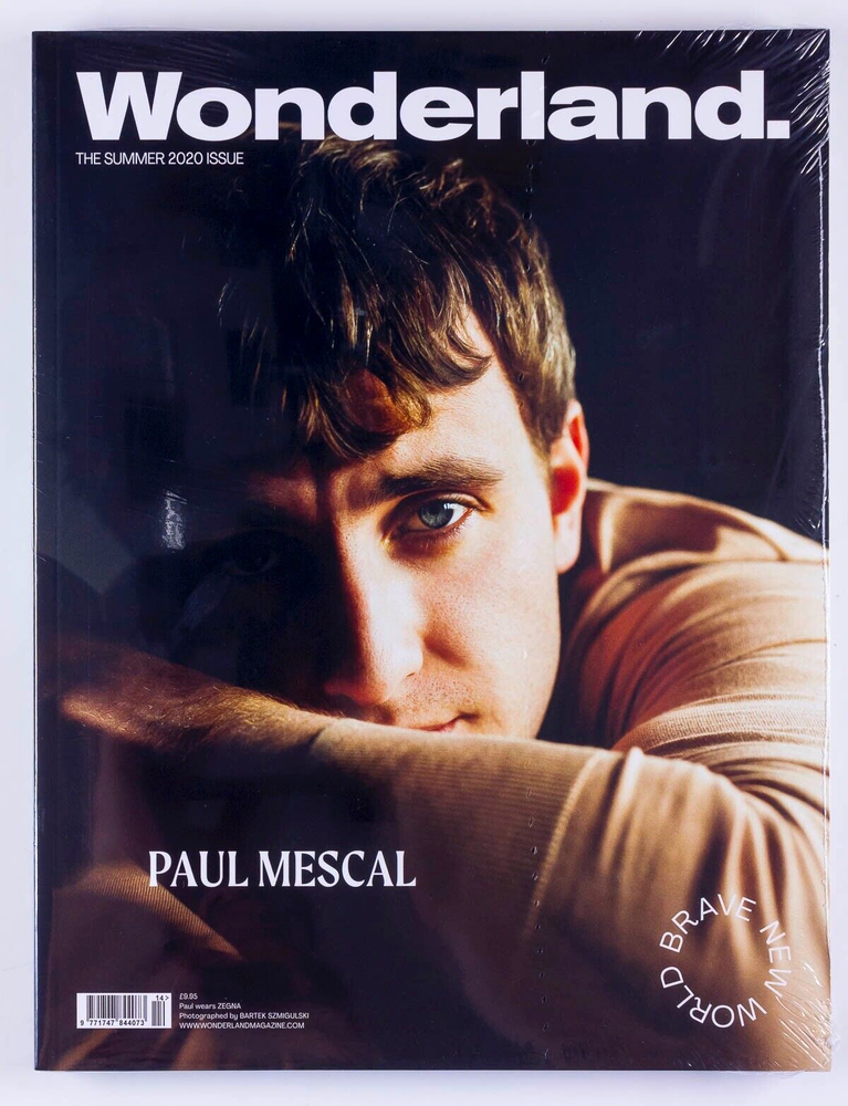 Paul Mescal Normal People Gladiator WONDERLAND MAGAZINE SUMMER 2020 Sealed Rare!