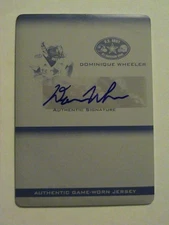 2012 Army All American Dominique Wheeler Texas Tech Black Print Plate Auto 1/1