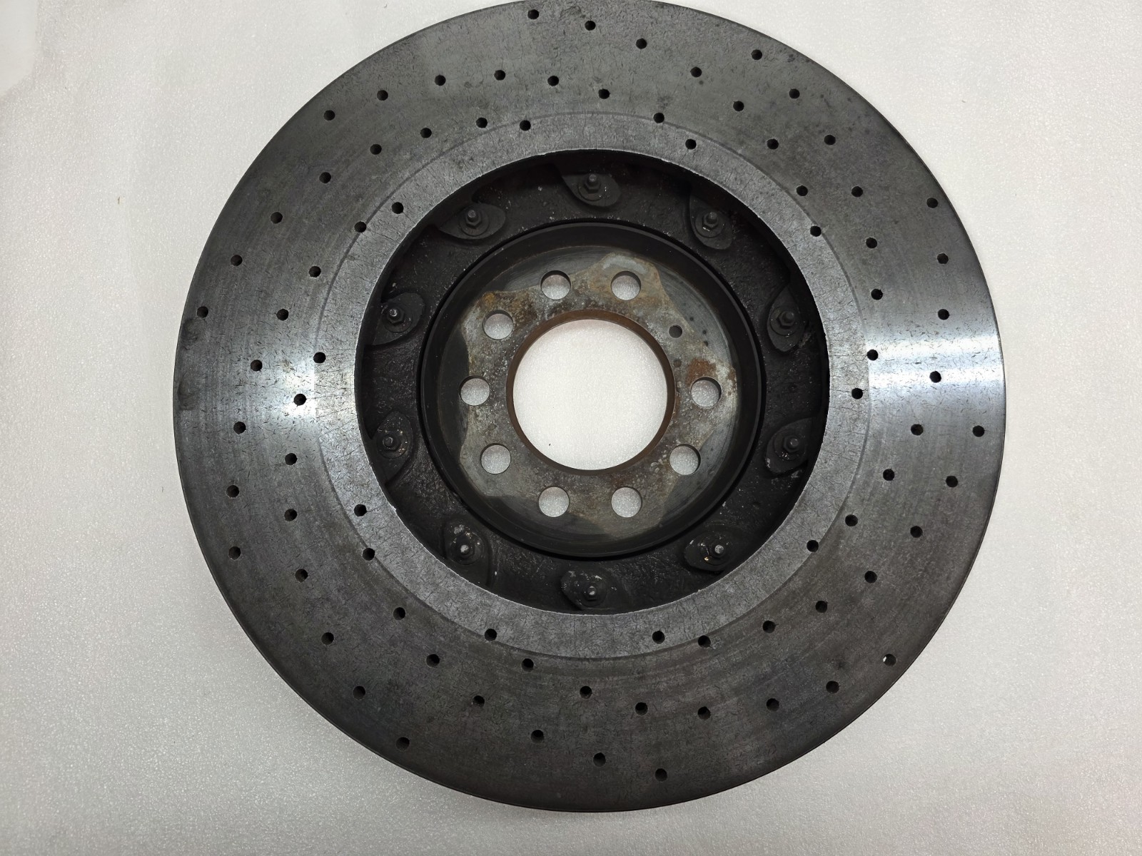 LAMBORGHINI AVENTADOR REAR LEFT DRIVER CARBON CERAMIC BRAKE DISC OEM 470615601F