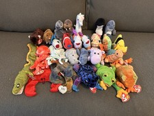 Ty Beanie Babies Aquatic Sea Life Ocean Lot Includes Echo Goochy Claude