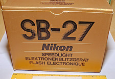 NEW Nikon Speedlight SB-27 TTL Shoe Mount Flash Unit for F100 F4 F5 N90s N70