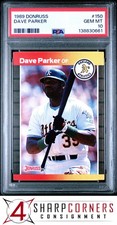 1989 DONRUSS #150 DAVE PARKER ATHLETICS HOF PSA 10