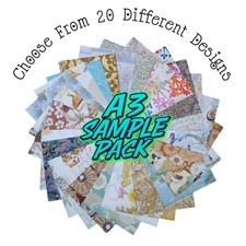 X5 Vintage A3 WALLPAPER poster samples 60s 70s 80s 90s Retro Mcm Craft Decoupage