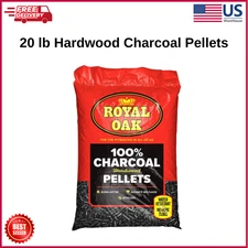 20 lb 100% Natural Hardwood Charcoal Pellets for Grills & Smokers
