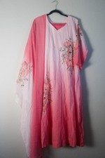 Light pink crush ombre kurti set - indian designer partywear suit set