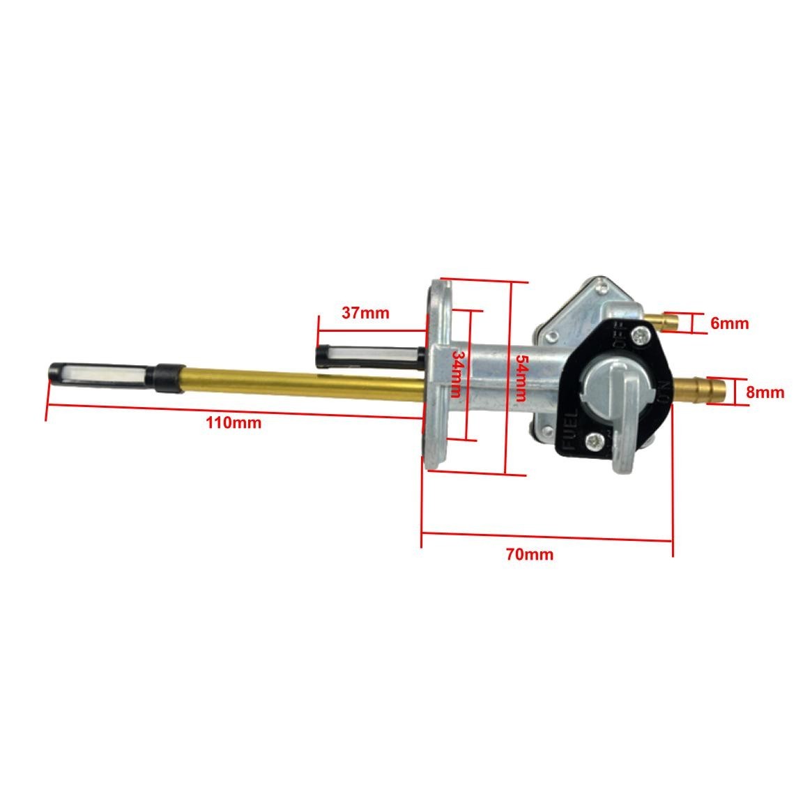 TGMK For Kawasaki Ninja 250R EX250 Fuel Tap Petcock 51023-1393 NEW