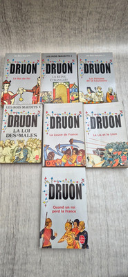 Die verfluchten Könige Maurice Druon Komplettset 7 Bände Historischer Roman Kult