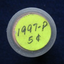 1997 -P Jefferson Nickel BU Roll