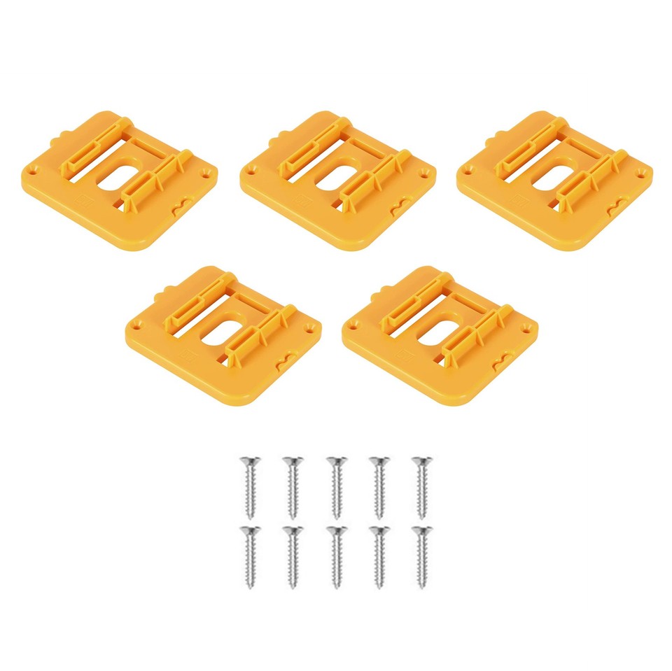 Mount Storage Device 5PCS Battery Storage Rack Holder Wall Mount Fixing Devices For DEWALT ...
