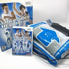Dance Dance Revolution DDR Nintendo Wii Game & Controller Pad Mat Bundle Tested