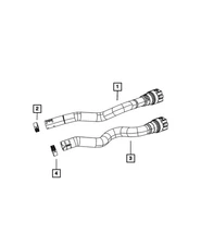Genuine Mopar Heater Return Hose 55111479AC