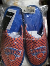 NBA New York Knicks Polka Dot Slip-On Slippers Closed Toe Fabric Size 9 M