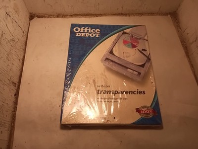 Clear Write-On Transparencies 8.5'' x 11'' #337-843 Open Box 100ct (M10D)