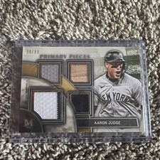 2025 Topps Museum Aaron Judge Primary Pieces Quad Relic Patch /99 Yankees