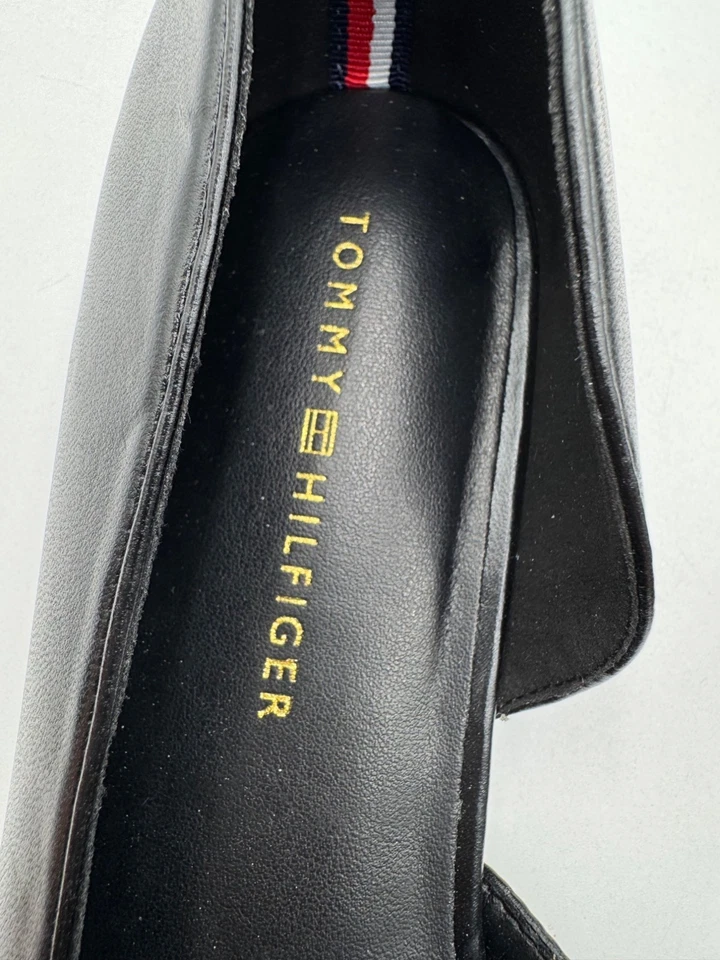 Tommy Hilfiger Venny Black Pointed Toe Flats With Strap Womens Shoes size 10 - Image 4 of 4