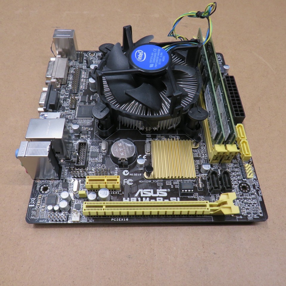 Carte Mère ASUS H81M-P PLUS REV 1.00 – Socket 1150, DDR3, Occasion Fonctionnelle
