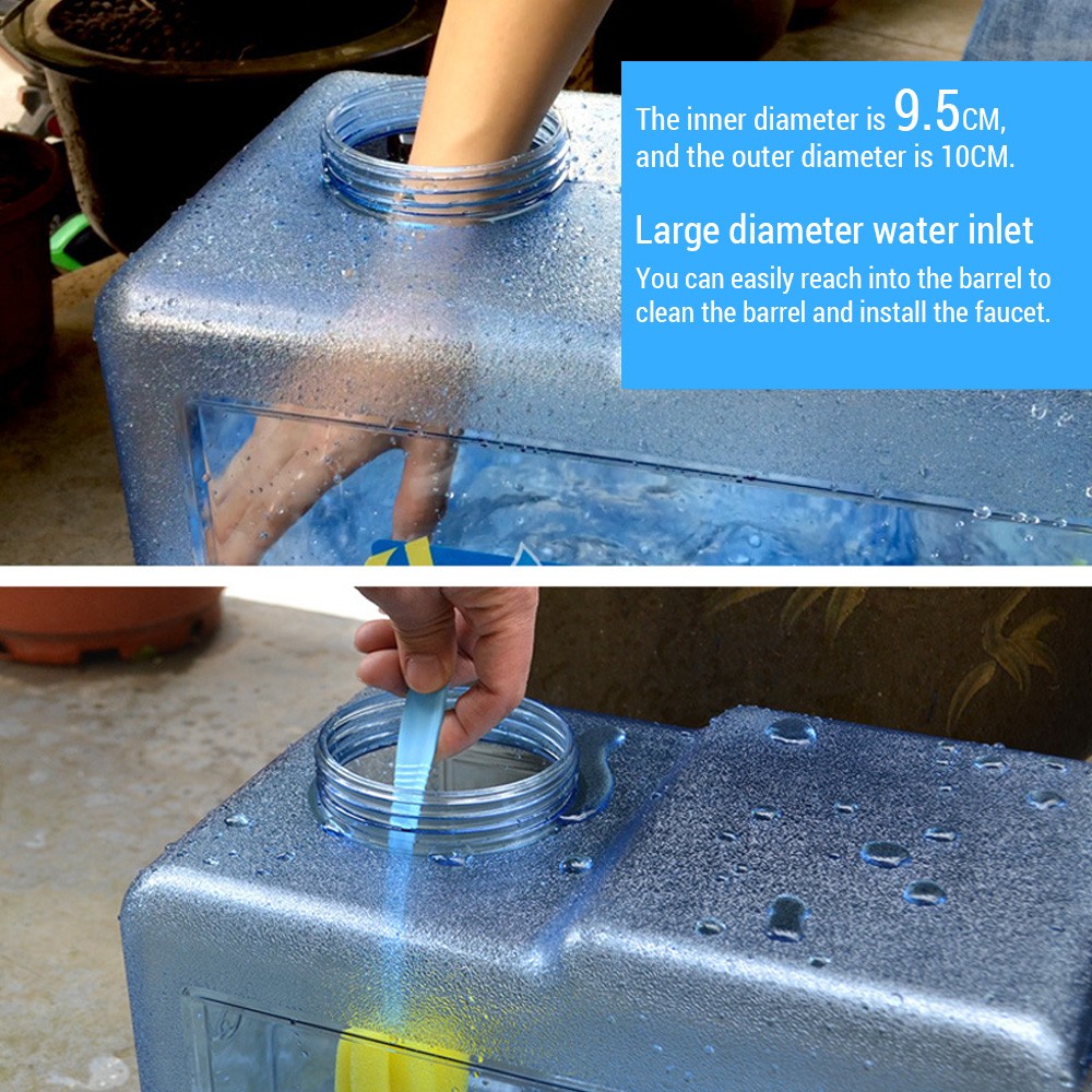 Camping Water Bucket Large Capacity Water Jug Water Storage Container With Fauce