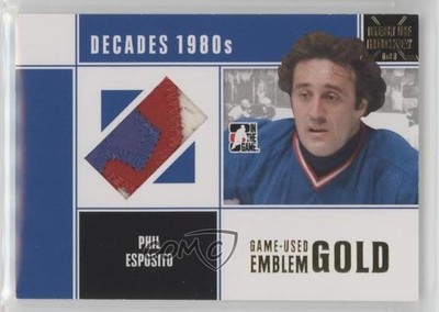 2010-11 ITG Decades 1980s Gold Best of Hockey 1/1 Phil Esposito #M-71 HOF 4f5
