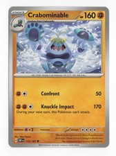 Crabominable 115/197 Obsidian Flames Pokemon Uncommon NM 2023 Scarlet & Violet