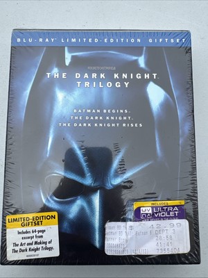 The Dark Knight Trilogy Blu-ray 5 Disc Limited Edition with Art Book New Sealed
